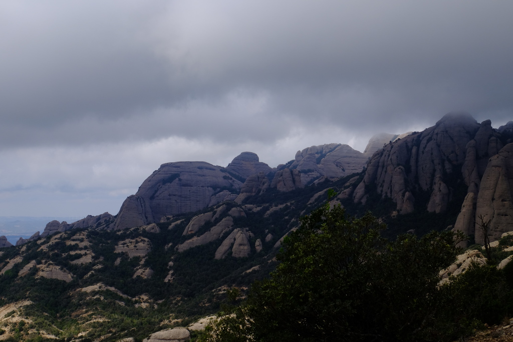 Rugged mountains of Montserrat